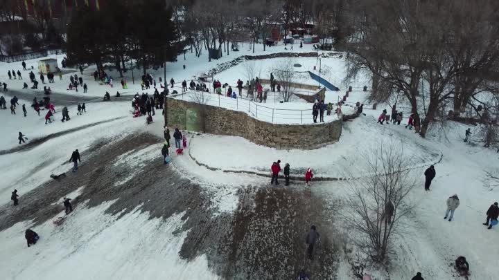 Горка в парке Победы.