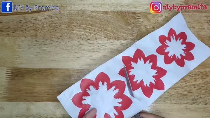 DIY Cara Membuat Bunga Dahlia dari Plastik Kresek _ How to make dahl ...