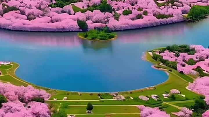 Цветение сакуры, Китай.