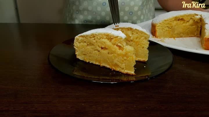 Апельсиновый манный пирог.