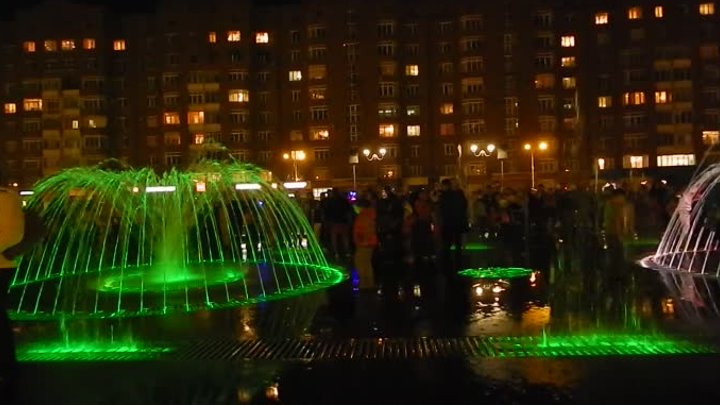 Музыкальный, цветной фонтан г. Новокузнецк