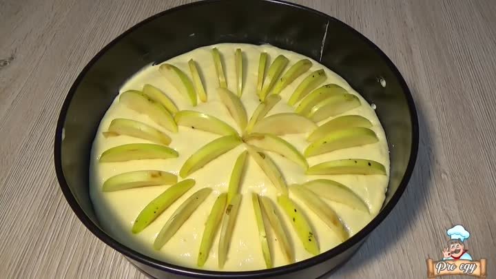 Творожная шарлотка с яблоками.Вкуснейший рецепт
