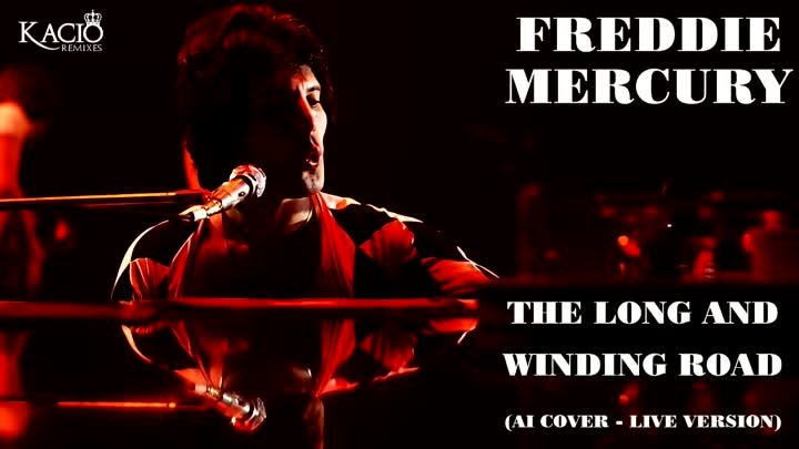 Freddie Mercury - The Long And Winding Road (AI Cover - Live Version)