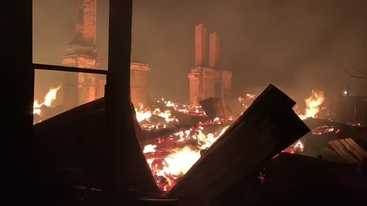 Пожар в селе Успенка