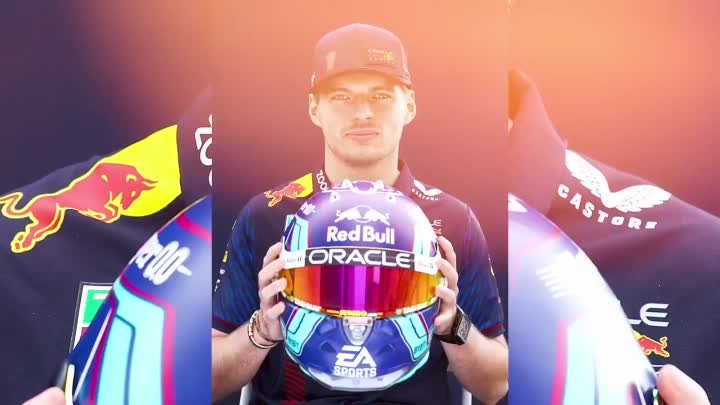Макс Ферстаппен представил шлем для Гран-При Майами 2023