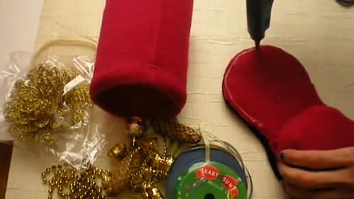 Волшебный Сапожок для Подарков своими руками. DIY Happy New Year . D ...