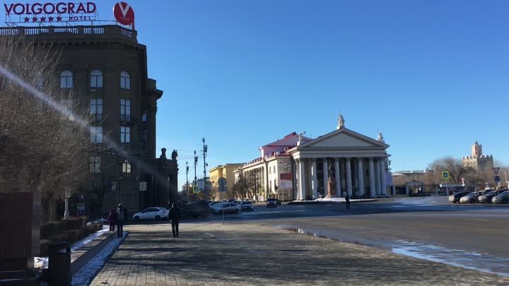 14.02.2019 года, площадь Павших Борцов в Волгограде