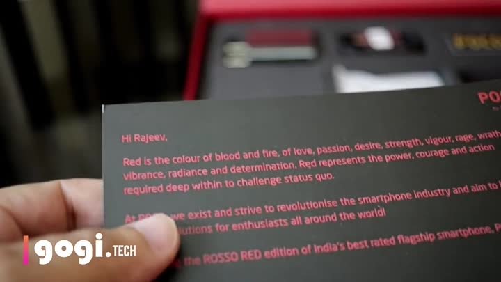 Poco F1 Rosso Red unboxing (6GB-64GB) (Hindi) - Beautifully Powerful