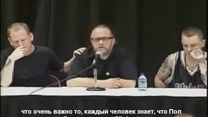 Пресс-конференция Slipknot о смерти Paul Gray (sub)