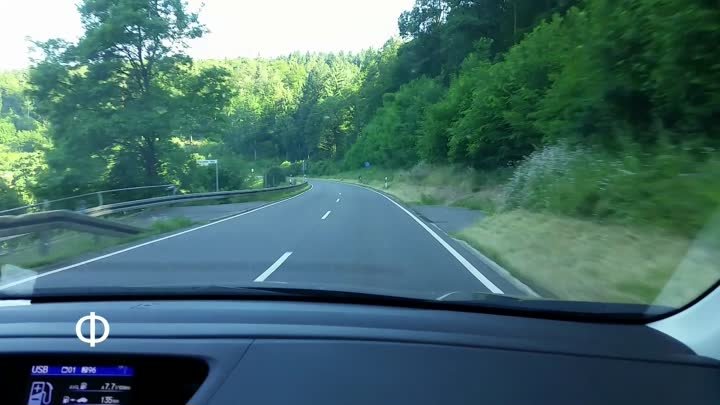 Субботний день на юге Германии. Поездка   по нефедеральной дороге, под музыку Альберти.