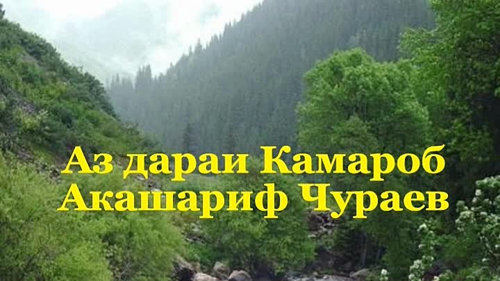 Акашариф Ҷӯраев - Аз дараи Камароб