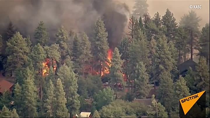 Пожар в калифорнии.