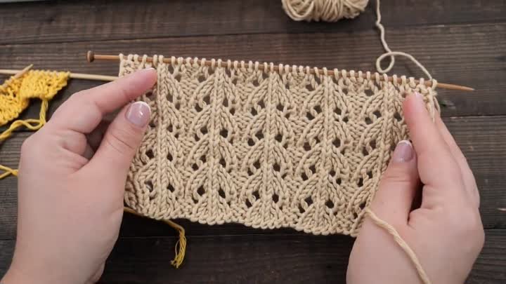 Узор «Бабочки моли» спицами 🦋 Moth knitting pattern