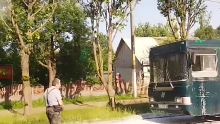 В Орше сгорел автобус 