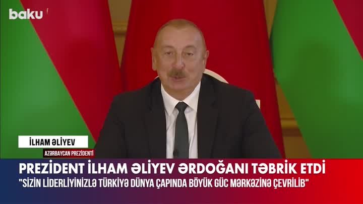 ERDOĞANA TƏBRİKLƏR!