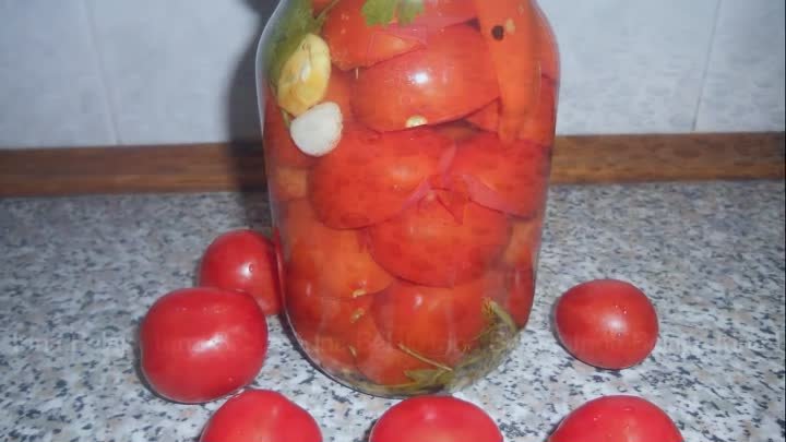 Консервированные помидоры в желе, простые рецепты
