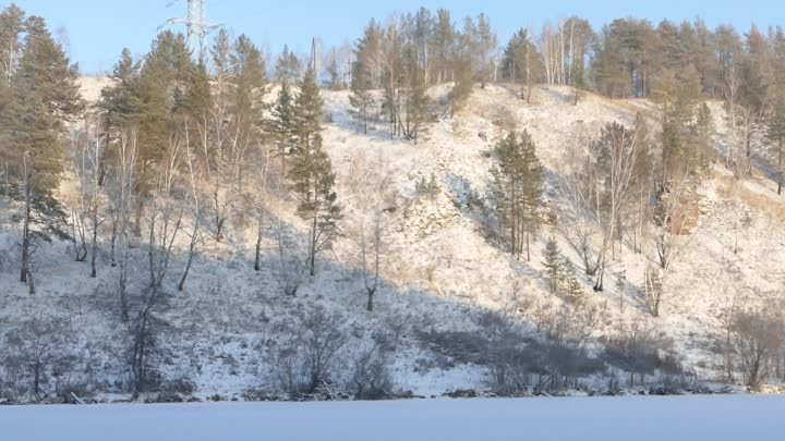 Зима, река Пышма, гора Острая скалка