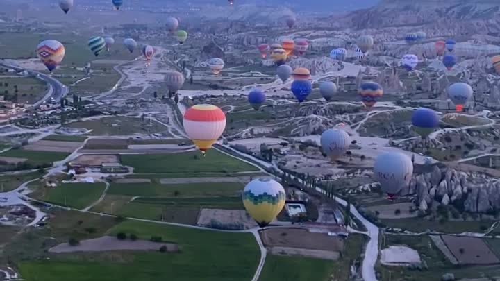 Фестиваль воздушных шаров! Каппадокия. Турция 🎈🎈🎈