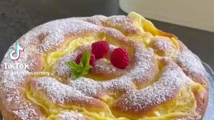 Очень вкусная шарлотка с заварным кремом