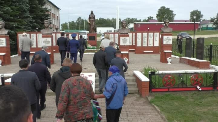 Митинг, посвященный Дню памяти и скорби в с. Верхние Татышлы. Старт  ...