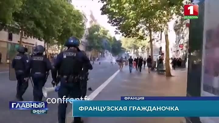 ФРАНЦИЯ - протестующие против беспредела полиции