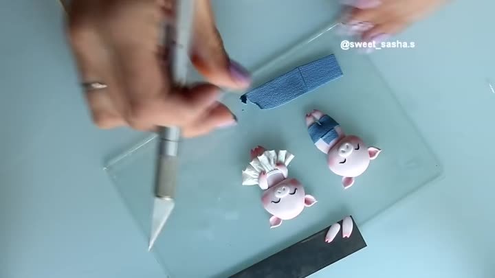 Мастер-класс_ Поросята из полимерной глины FIMO_polymer clay tutorial