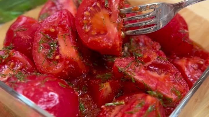 Рецепт потрясающих малосольных  помидорчиков