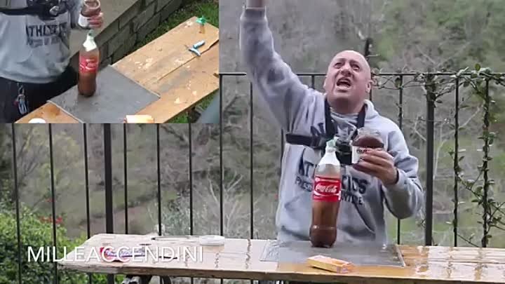 Coke + Nutella + Mentos + Durex ITALIA world record