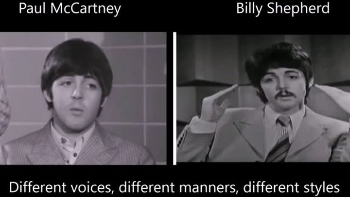 Paul McCartney vs Billy Shears - different voices, different manners ...