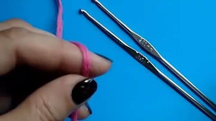 Вязание крючком -  Шнур на двух крючках
