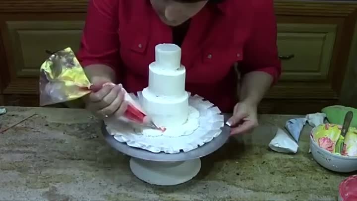 Мини свадебный тортик