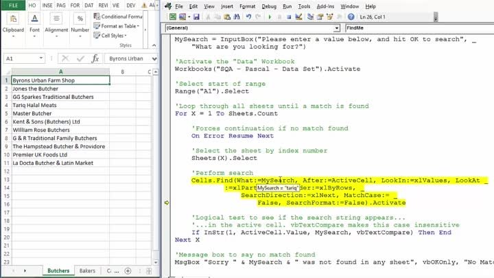 170 Finding A Search String in Another Workbook With Multiple Sheets