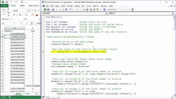 171 Extracting Unique Tables to Unique Sheets From A Big Data Set