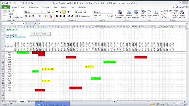 178 Gantt Charts...With A Little More Sophistication