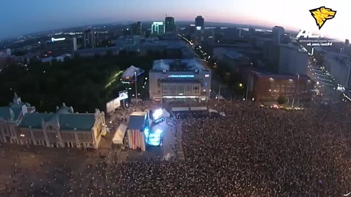 Салют на День Города в Новосибирске 30 июня 2014