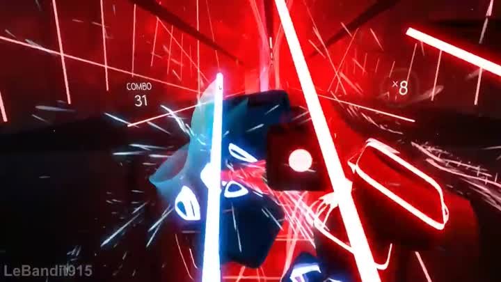 Beat Saber Custom Song - Through The Fire And Flames (HIGHEST COMBO 758)