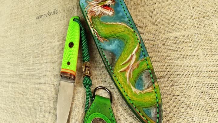 Авторский нож DRACO.   Вариация на тему Sgian Dubh.