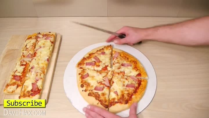 Как нарезать пиццу для гостей...