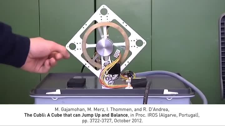 The Cubli- a cube that can jump up, balance, and 'walk'