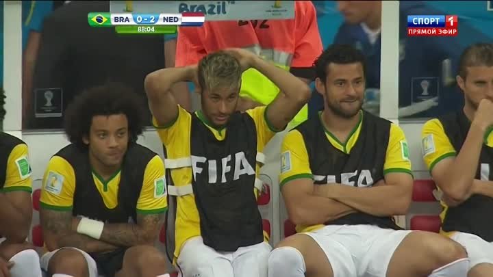 Чемпионат Мира по футболу 2014.Бразилия-Нидерланды. 2тайм.