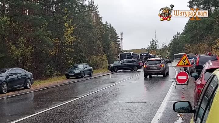 Транспортный коллапс на переезде 133 км в д. Новосидориха