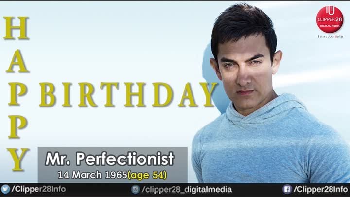 ♥Aamir Khan Happy Birthday Mr. Perfectionist♥