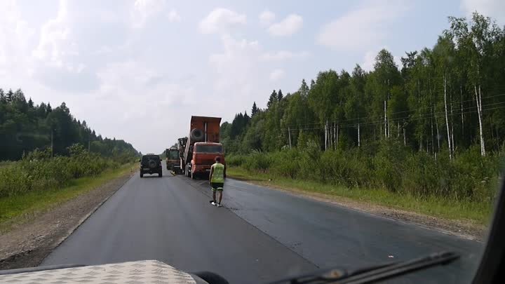 Шоссе Тотьма-Вологда у дер.Тимонинское