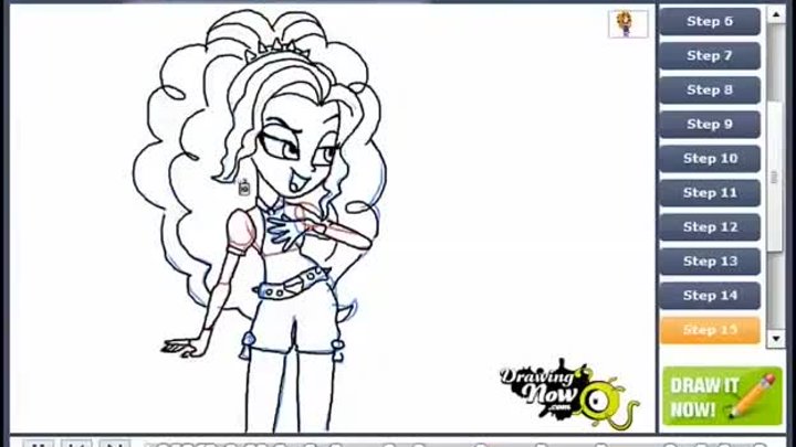 How to draw Adagio Dazzle from My Little Pony Equestria Girls - Rain ...