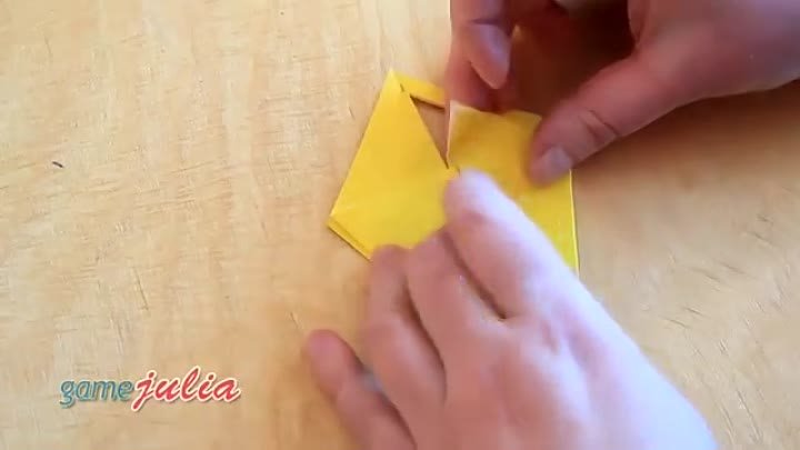 Оригами открытка - платье