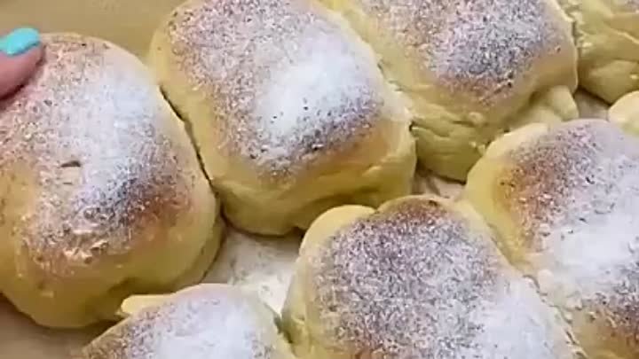 Творожные сладкие булочки