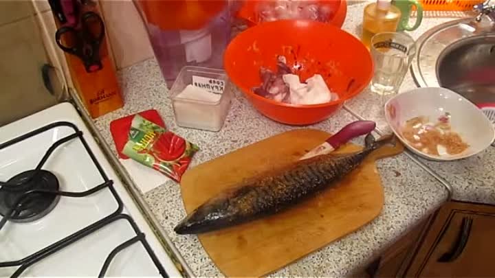 Копченая  рыба без коптильни на кухне