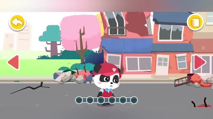 Спасательная команда маленькой панды в игре Babybus Спасение #1