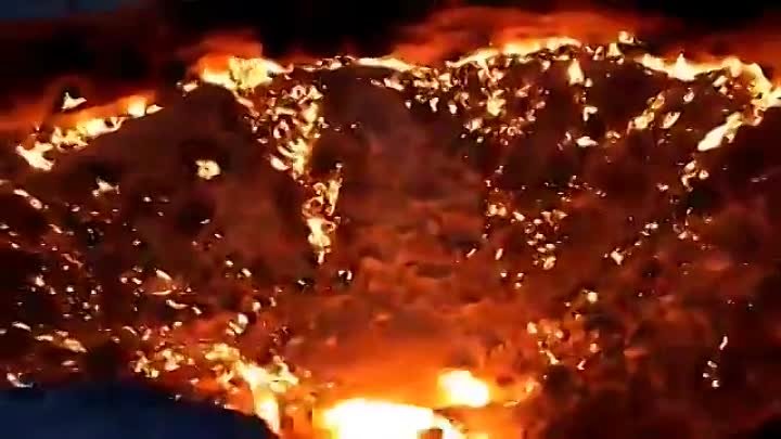 Дарваза - горящий газовый кратер или врата в ад