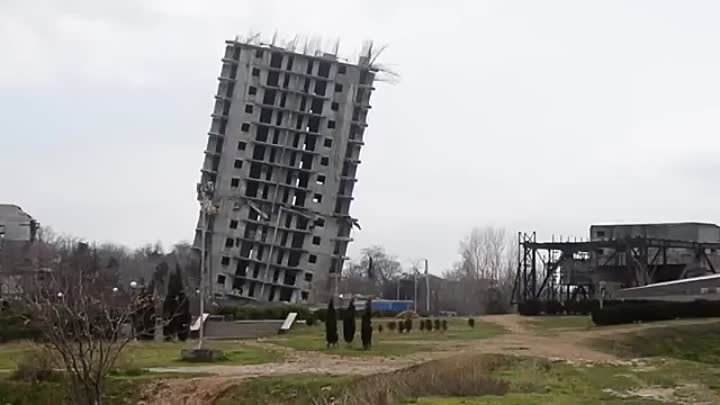 Третий окончательный взрыв 16 этажки в Севастополе